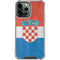 Croatia Flag Distressed iPhone 14 Pro Max Clear Case